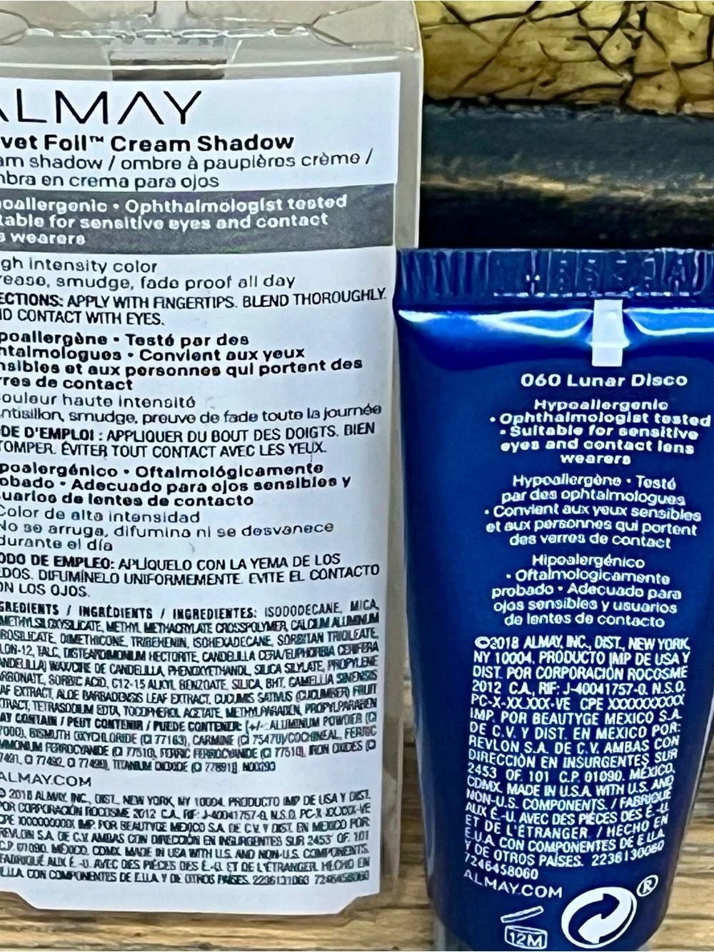 NEW Sealed Almay Velvet Foil Cream Shadow Bundle-Set of 4 Metallic Shades